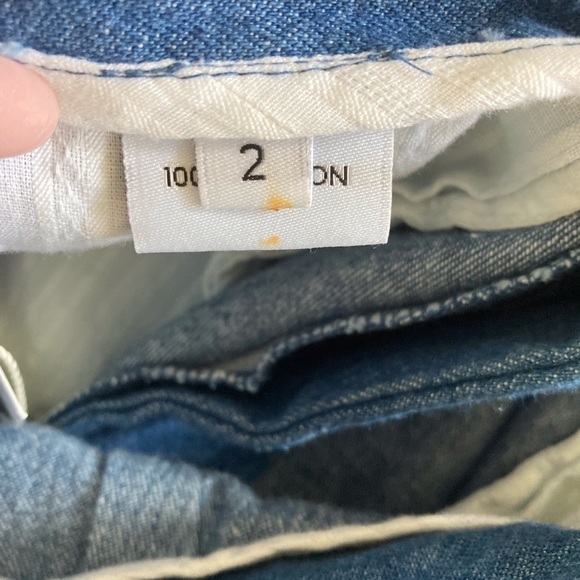 ESBY High Rise Wide leg Crop Denim Trouser Pants NWT - Picture 5 of 9